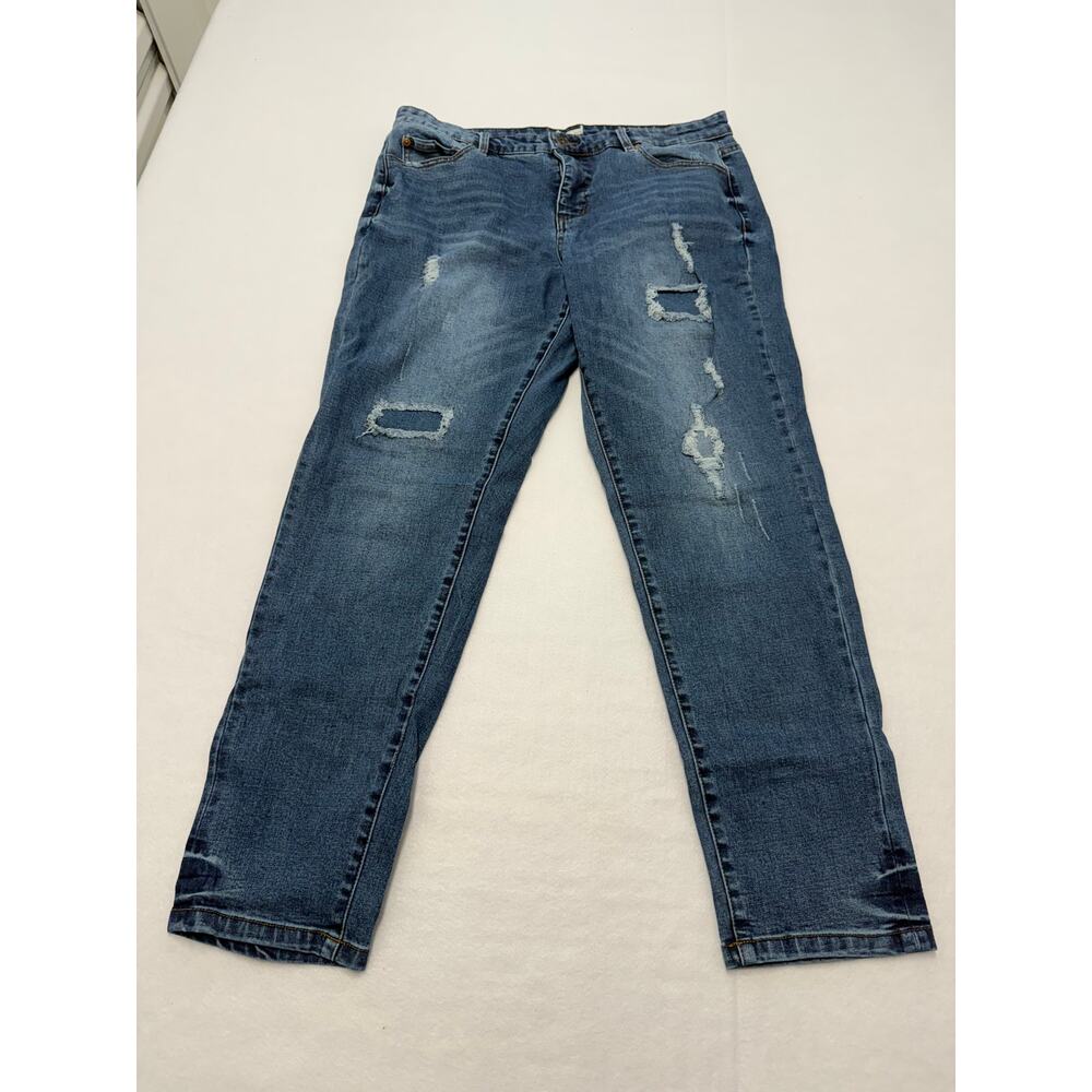 Tribal Jeans Distressed Boyfriend Cut Women’s Size 14